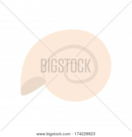 molusk icon over white background. colorful design. vector illustration