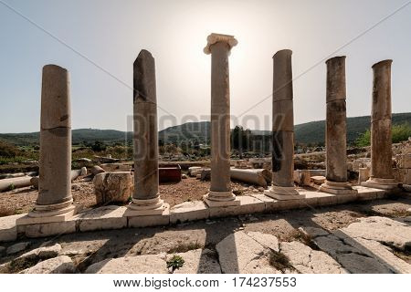 Ruines of Lykian city in Turkey