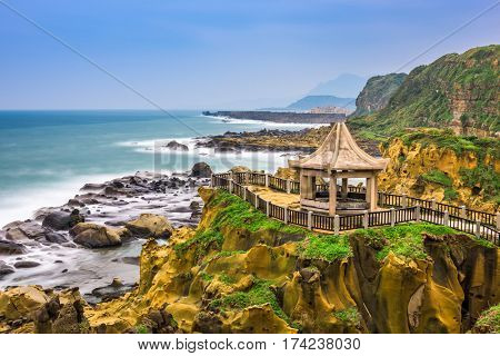 Keelung, Taiwan at Heping Island coast.