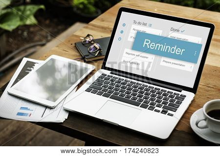 Digital Business To do List App Interface