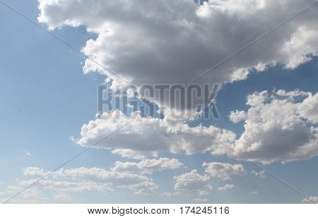 the sun through the clouds, Sunny day