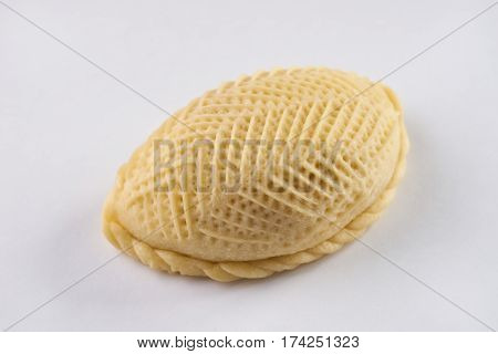 Traditional Azerbaijan sweet pastry shekerbura. Shekerbura baked during the spring holiday Novruz.