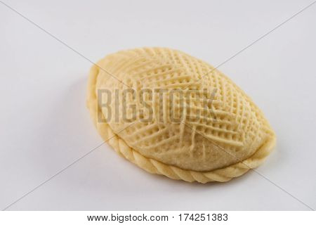 Traditional Azerbaijan sweet pastry shekerbura. Shekerbura baked during the spring holiday Novruz.
