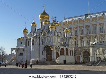 Cathedral of the Annunciation in the Moscow Kremlin built in 1484 - 1489 years