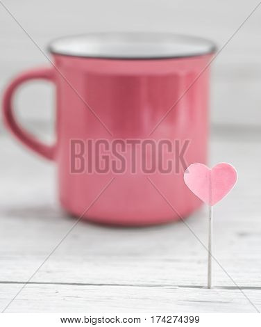 Cup With Heart On A Stick,