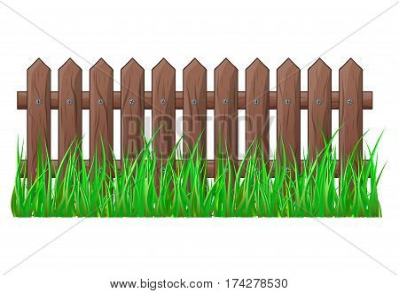 Wooden Fence Garden Images, Illustrations, Vectors 