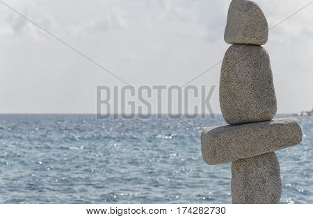 View of striking statues in harmonious balance