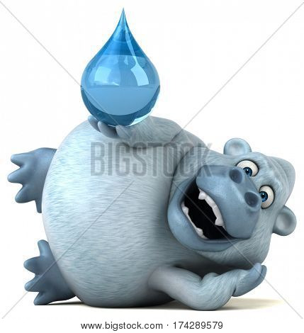 Fun yeti - 3D Illustration