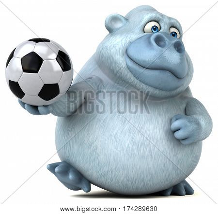 Fun yeti - 3D Illustration
