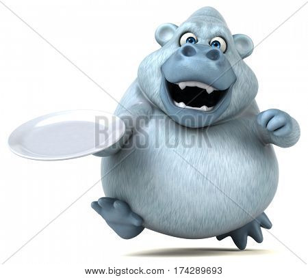 Fun yeti - 3D Illustration