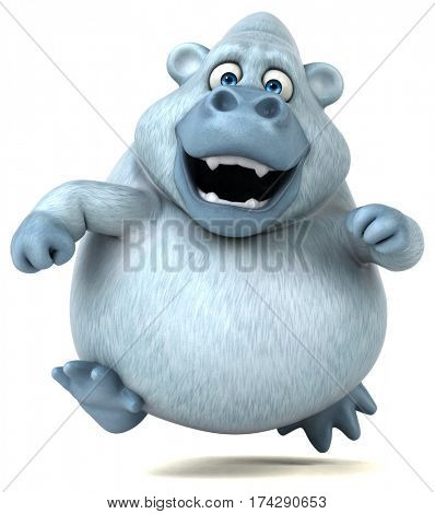 Fun yeti - 3D Illustration