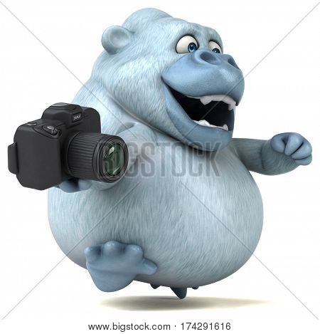 Fun yeti - 3D Illustration