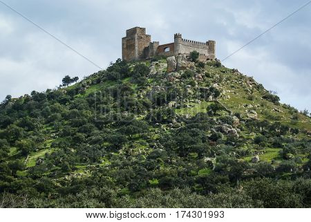 Castle At Burqillos Del Serro, Estremadura, Spain