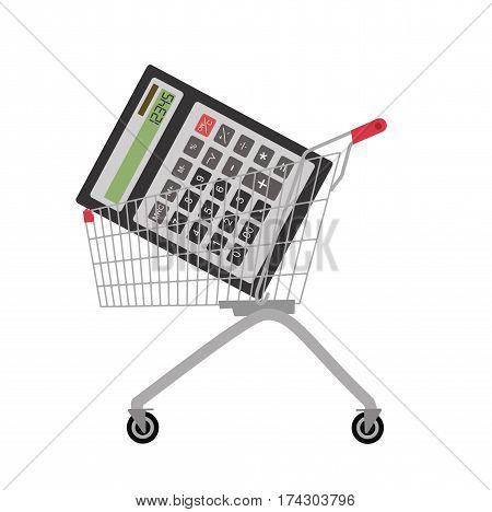 Calculator Icon In Flat Style.