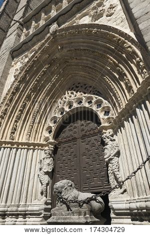 Avila (Castilla y Leon Spain): exterior of the medieval cathedral