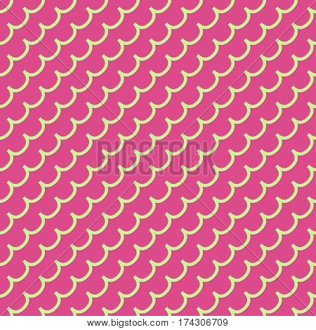 Wave geometric seamless pattern. Fashion graphic background design. Modern stylish abstract colorful texture. Template for prints textiles wrapping wallpaper website. Stock VECTOR illustration