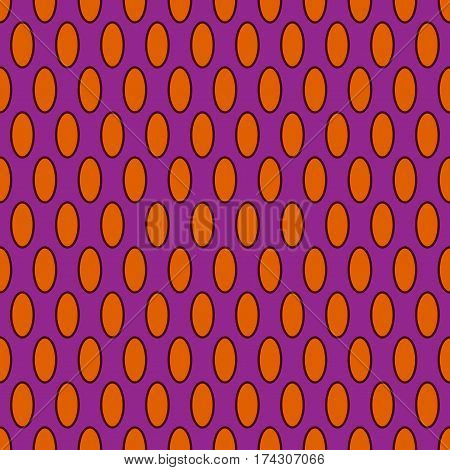 Oval geometric seamless pattern. Fashion graphic background design. Modern stylish abstract color texture. Template for prints textiles wrapping wallpaper website. Stock VECTOR illustration
