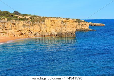 Atlantic Rocky Coastline(algarve, Portugal).
