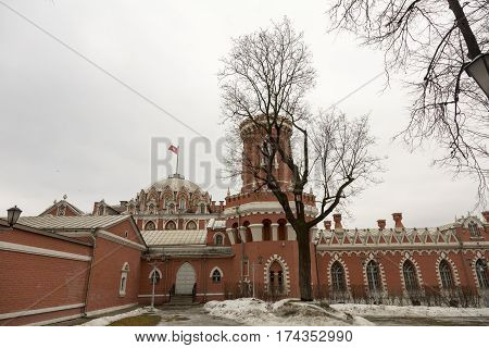 Facade Of The Petroff Palace, Moscow, Russia