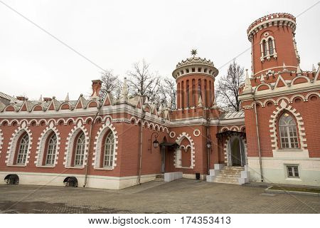 Facade Of The Petroff Palace, Moscow, Russia
