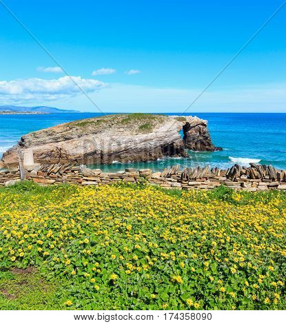 Cantabric Coast Summer Landscape.