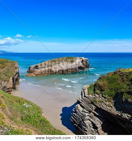 Cantabric Coast Summer Landscape.