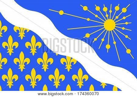 Flag of Essonne is a French department in the Ile-de-France region