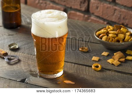 Cold Refreshing American Lager Crafter Beer