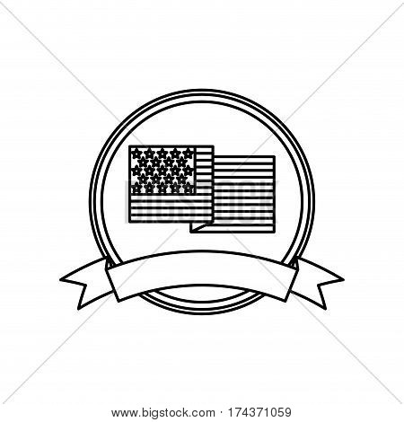 United States patriotic symbol icon vector illustration graphic design