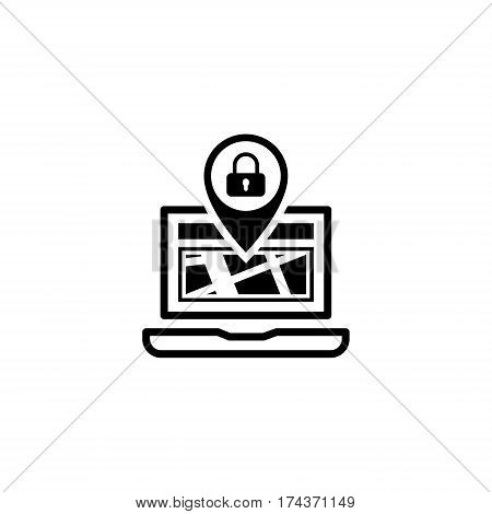 Location Icon. Flat Design. Business Concept. Isolated Illustration.