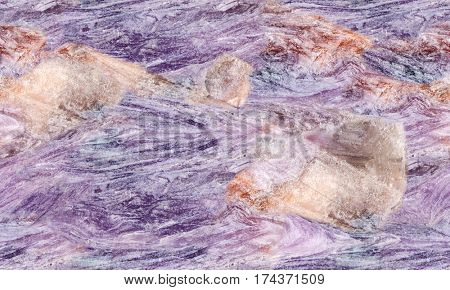 charoite stone seamless texture macro photo