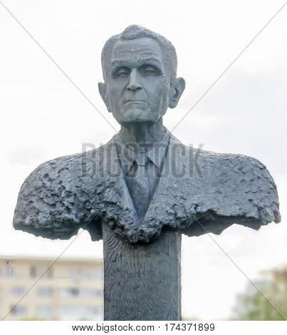Bucharest, Romania - May 25, 2014: The Statue Of Corneliu Coposu By Mihai Buculei