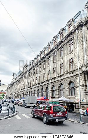 Bucharest, Romania - May 25, 2014: University From Bucharest Founded In 1864 By Alexandru Ioan Cuza.