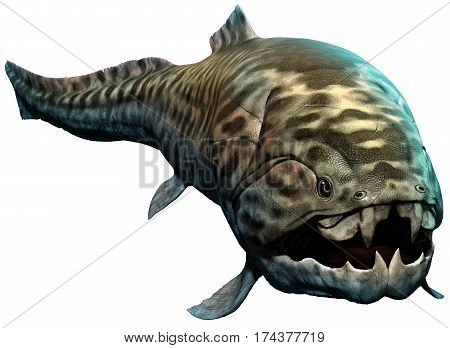 Dunkleosteus from the Devonian era 3D illustration