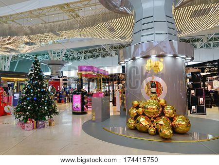 Interior Of Klia2 Airport In Kuala Lumpur, Malaysia