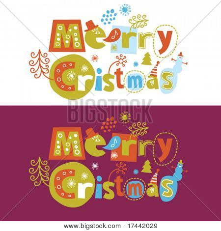 Joyeux Noël, carte de voeux