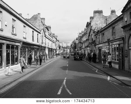 Pulteney Bridge In Bath In Black And White