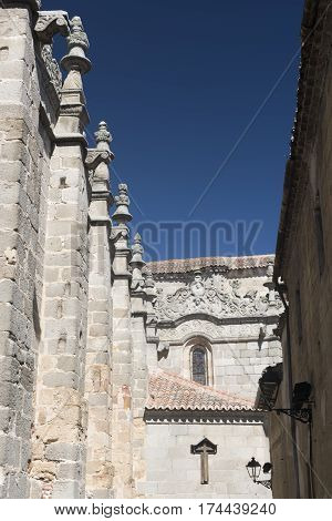 Avila (Castilla y Leon Spain): exterior of the medieval cathedral