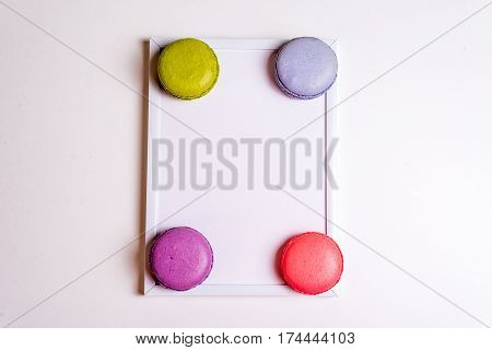 French Macaronsons White Frame