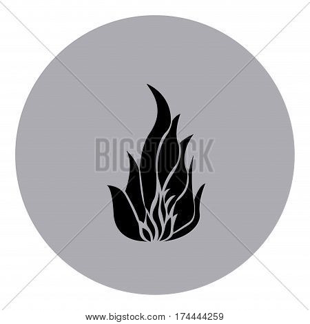 blue emblem sticker fire icon, vector illustraction design image