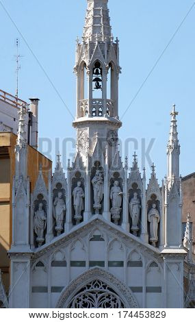 ROME, ITALY - SEPTEMBER 02: Sacro Cuore del Suffragio church in Rome, Italy  on September 02, 2016.
