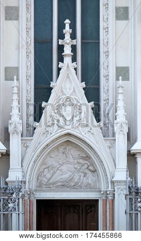 ROME, ITALY - SEPTEMBER 02: Deposition of Christ, Sacro Cuore del Suffragio church in Rome, Italy  on September 02, 2016.