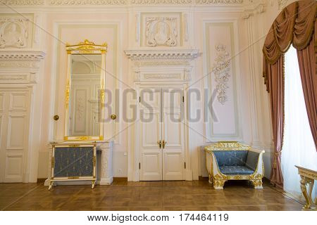 Interior Of The Petroff Palace, Moscow, Russia