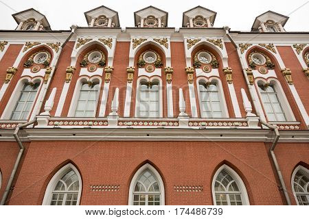 Facade Of The Petroff Palace, Moscow, Russia