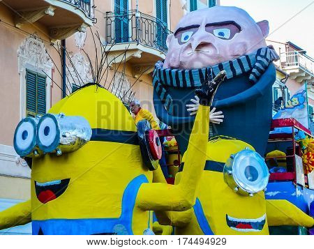 Hdr Carnival Celebrations In Loano