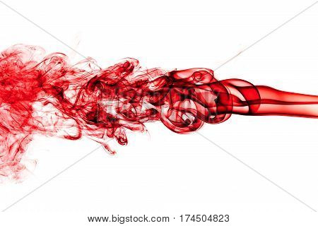 Red Smoke abstract background. Beautiful background. Isolated