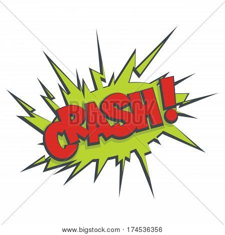 Comic cartoon booble cloud speech isolated on white background. Vector illustration. Element for games animation banners.