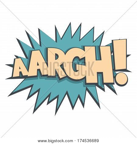 Comic cartoon booble cloud speech isolated on white background. Vector illustration. Element for games animation banners.