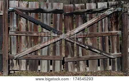 Old Wooden Gate in the backwoods of Arkansas