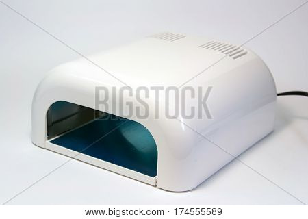 Uv lamp for nails isolated on white